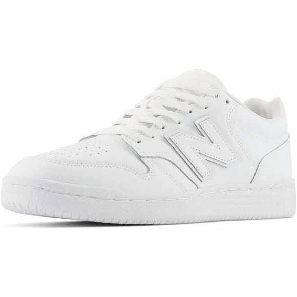NWT New Balance Unisex BB480 V1 Sneaker White Triple White Size 5.5